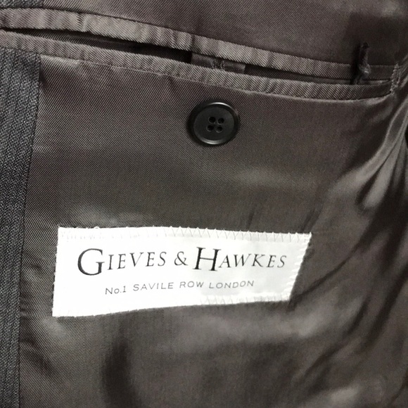 Brand New Gieves & Hawkes Dark Grey Stripe Suit - Picture 5 of 6